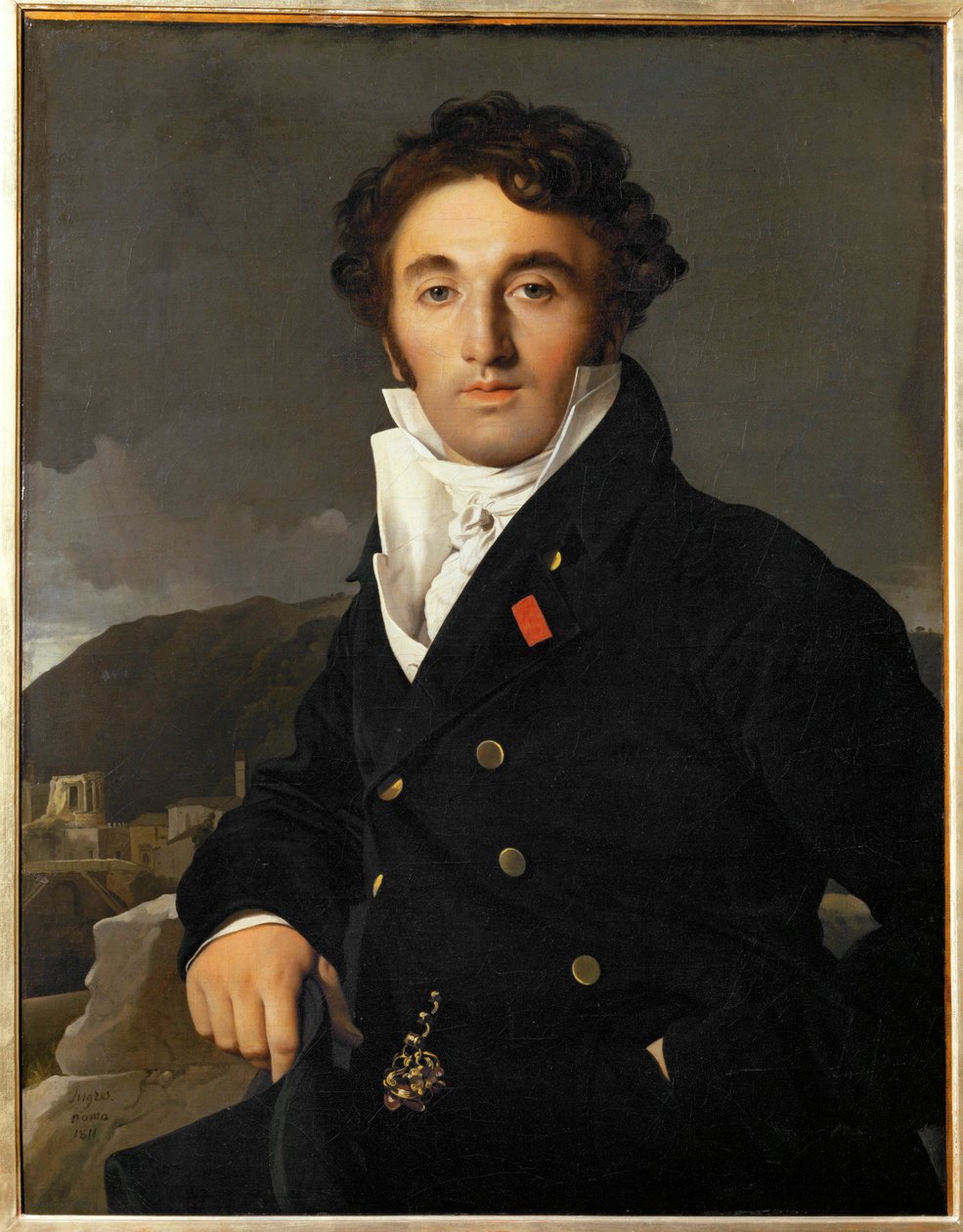 Charles Cordier, Inspecteur des Domaines a Rome et Paris, målad 1811 ... av Jean Auguste Dominique Ingres