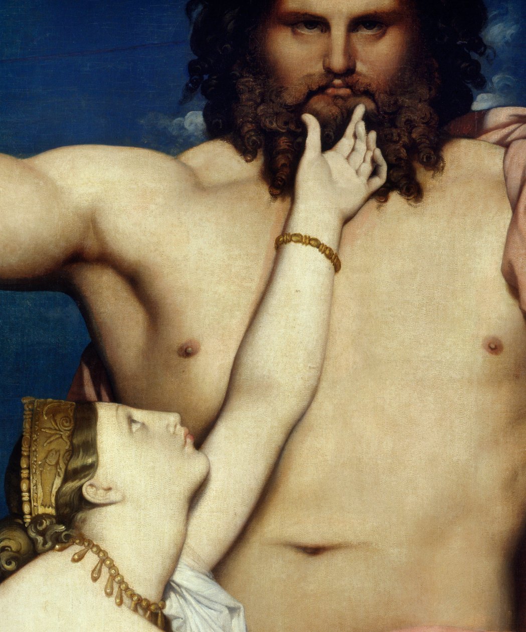 Detalj av "" Jupiter och Thetis"" Målning av Jean Auguste Dominique Ingres (1780-1867) 1811 Sön. 3,2x2,6 m Aix en Provence, Musee Granet av Jean Auguste Dominique Ingres