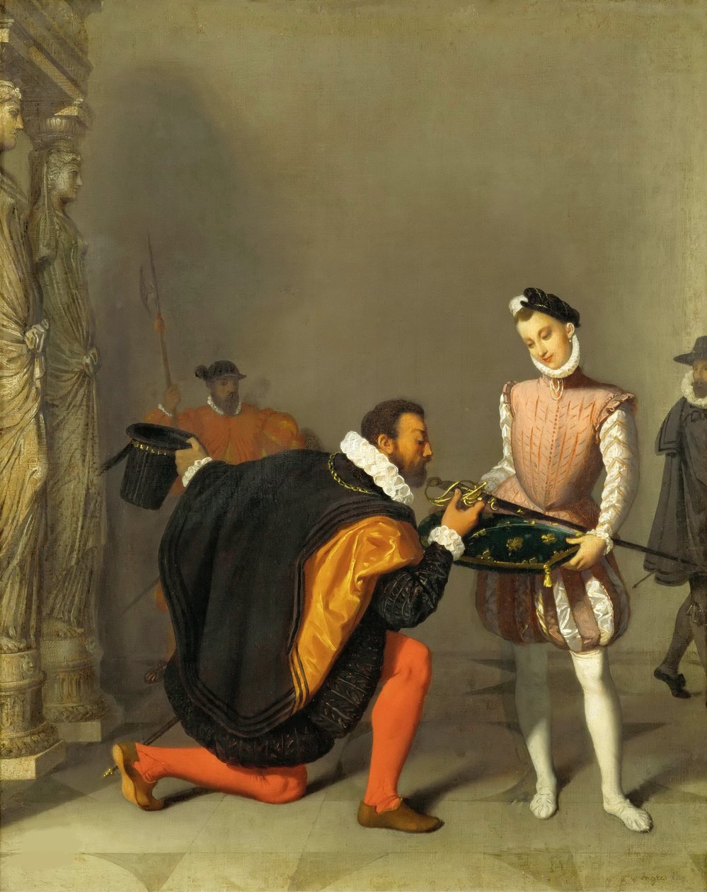 Don Pedro från Toledo kysser Henry IV:s svärd, 1819. av Jean Auguste Dominique Ingres