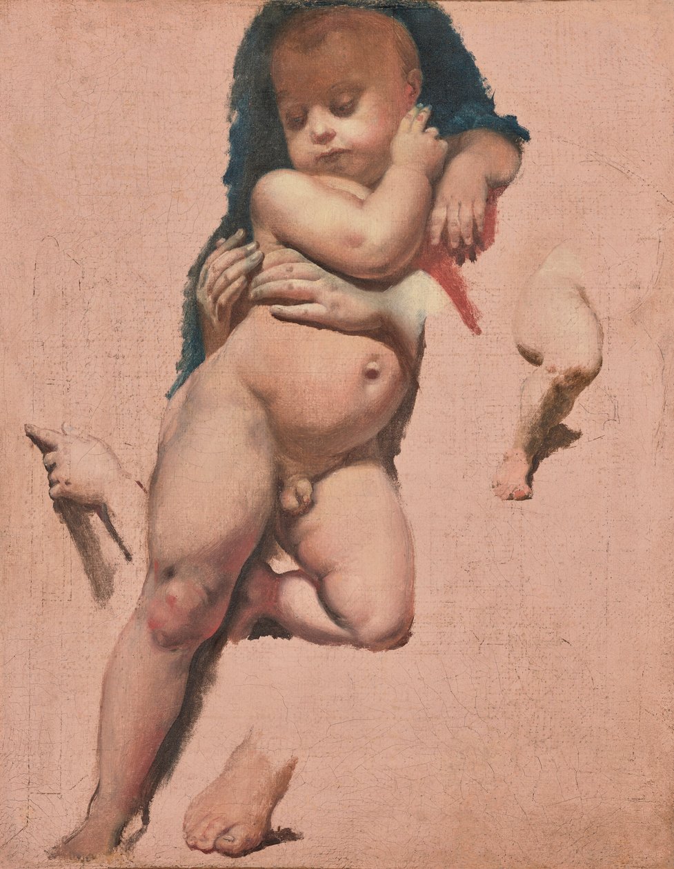 Studie för Kristusbarnet i Ludvig XIII:s löfte i Montaubans katedral av Jean Auguste Dominique Ingres