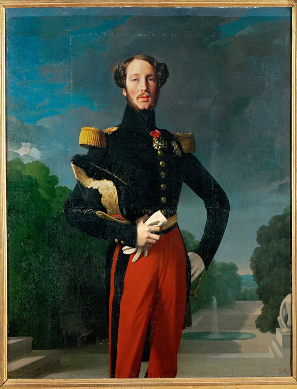 Ferdinand Philippe Louis, hertig av Orleans (målning på duk) av Jean Auguste Dominique Ingres