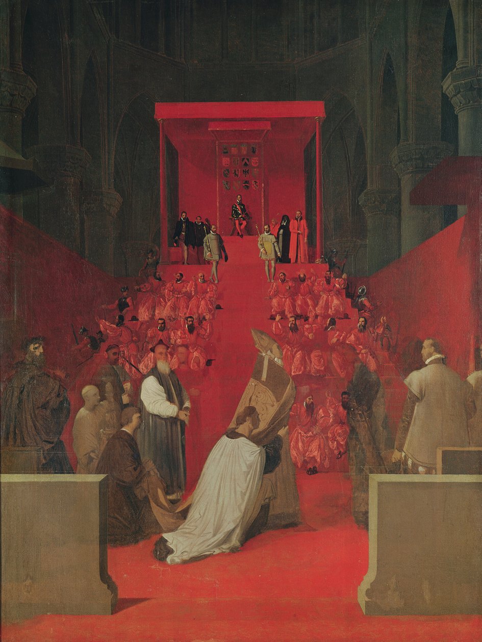 Fernando Alvarez de Toledo (1508-82) 3:e hertig av Alba i St. Gudule-katedralen, 1815 av Jean Auguste Dominique Ingres