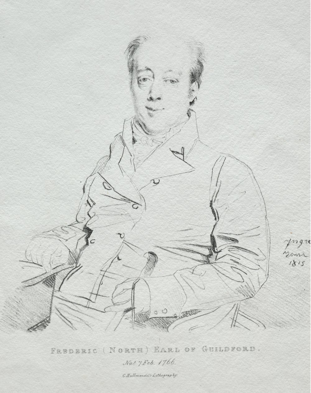 Frederic 5th Earl of Guilford av Jean Auguste Dominique Ingres