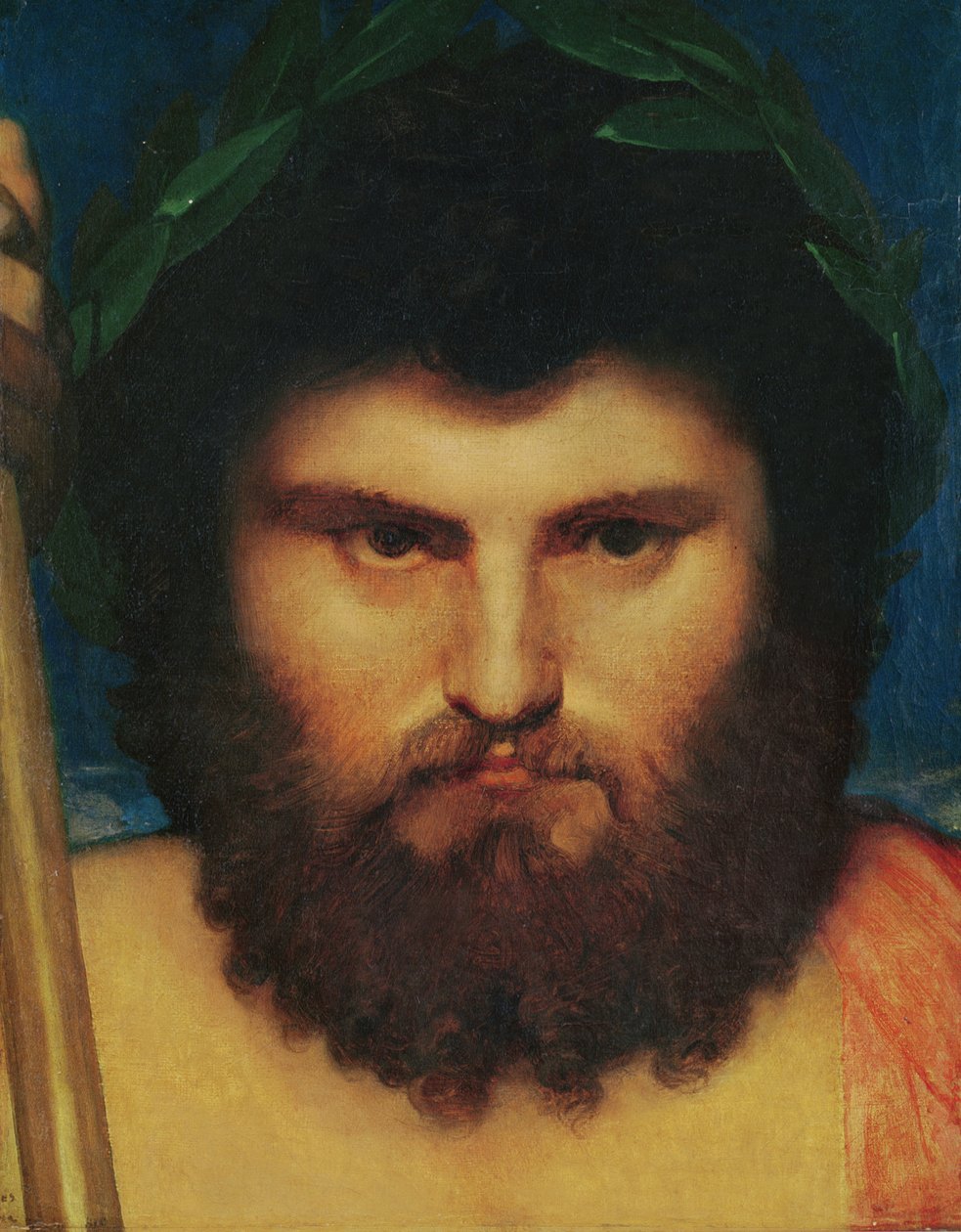 Leder af Jupiter, studie for Jupiter og Thetis, 1810 swed av Jean Auguste Dominique Ingres