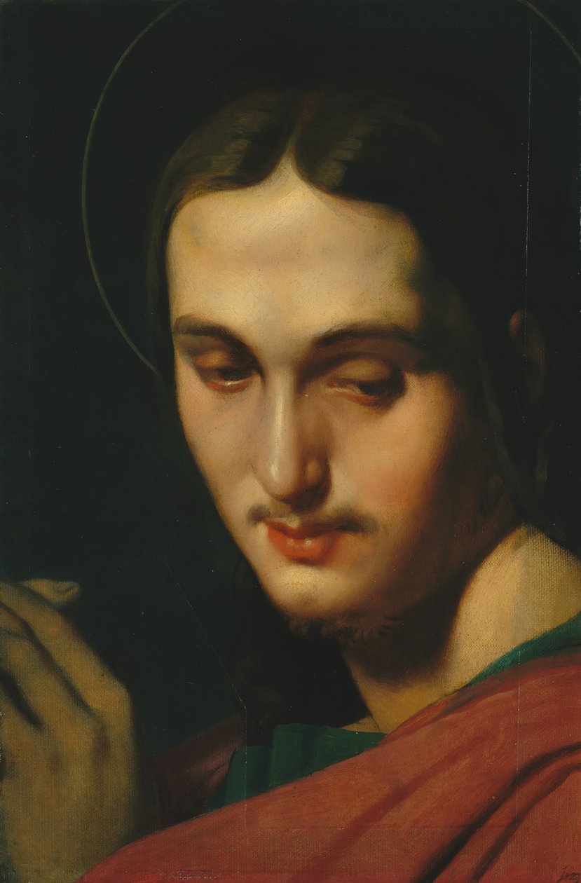 Chef för Johannes evangelisten. av Jean Auguste Dominique Ingres