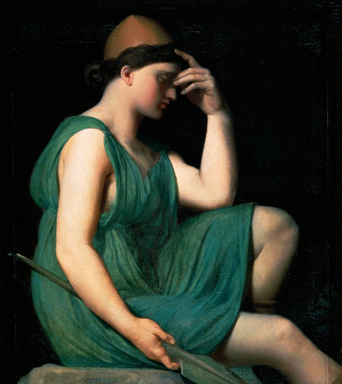 Homer , Odyssey, av Jean Auguste Dominique Ingres (1780-1867). av Jean Auguste Dominique Ingres