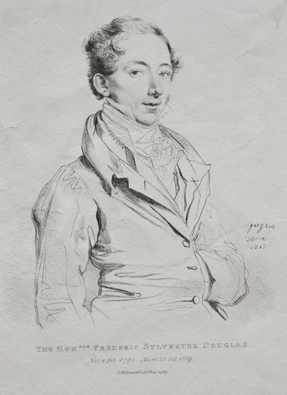 Ärade Frederic Sylvester Douglas, 1815. av Jean Auguste Dominique Ingres
