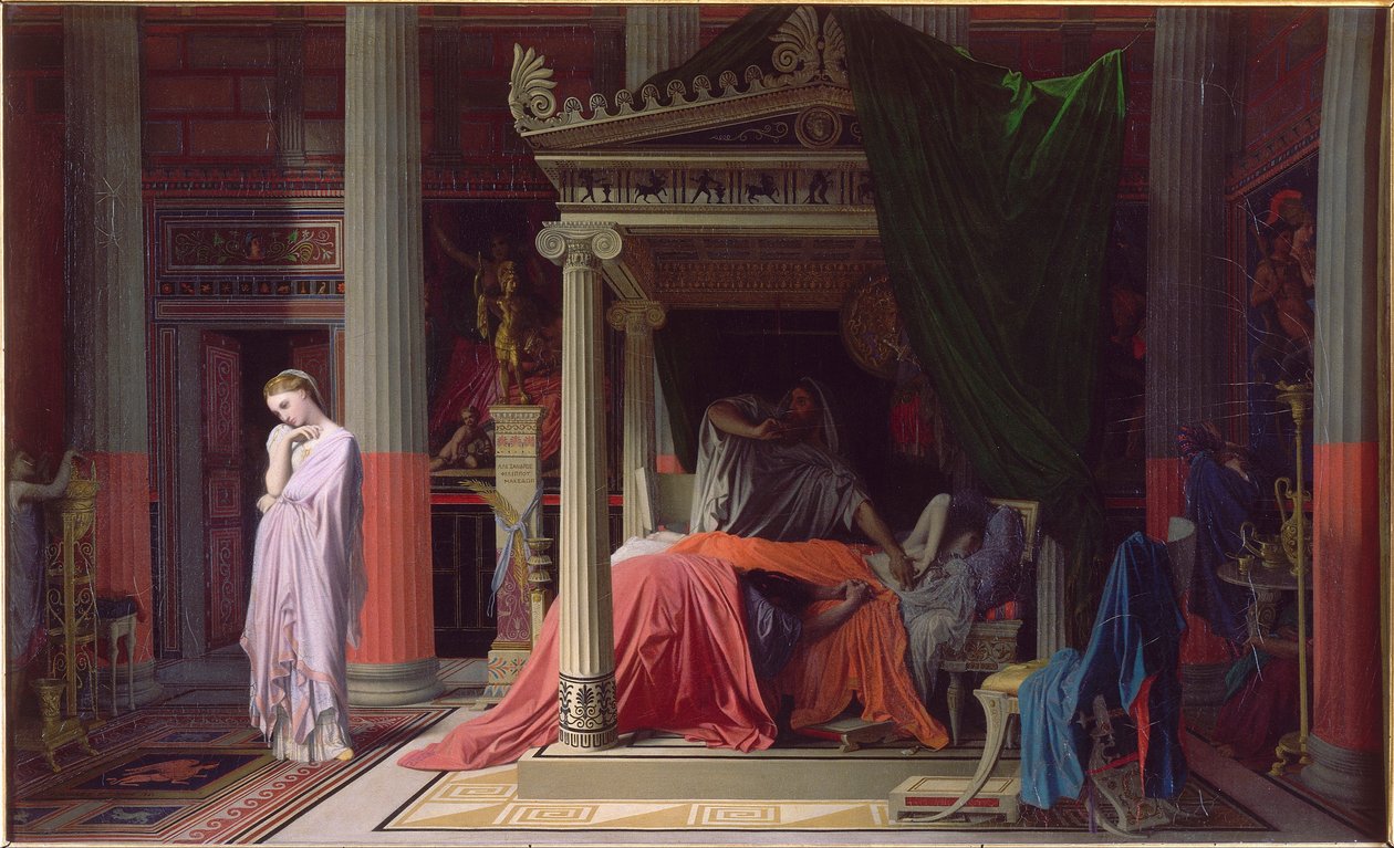 Antiochus sjukdom, eller Antiochus och Stratonice av Jean Auguste Dominique Ingres