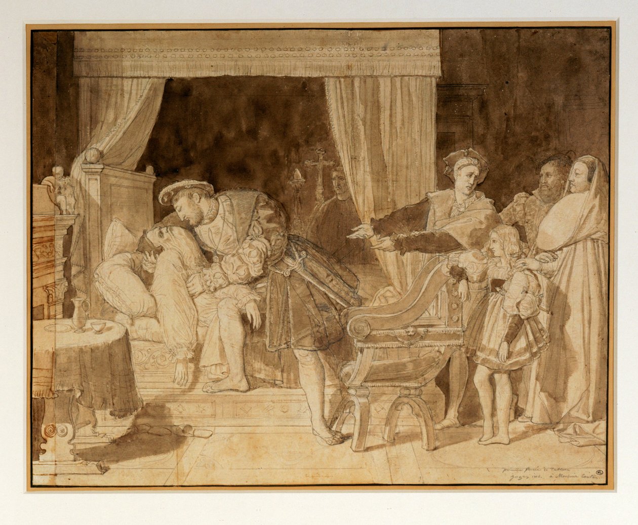 La mort de Leonard de Vinci - Leonardos död - Leonardo ... av Jean Auguste Dominique Ingres
