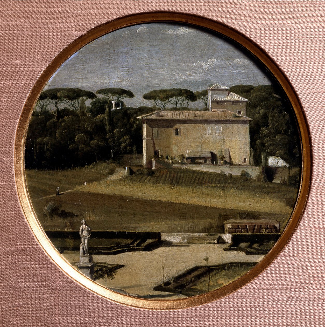 Le Casino Raphael i Rom Målning av Jean Auguste Dominique Ingres (1780-1867) 1800-talets Paris, dekorativ konst av Jean Auguste Dominique Ingres