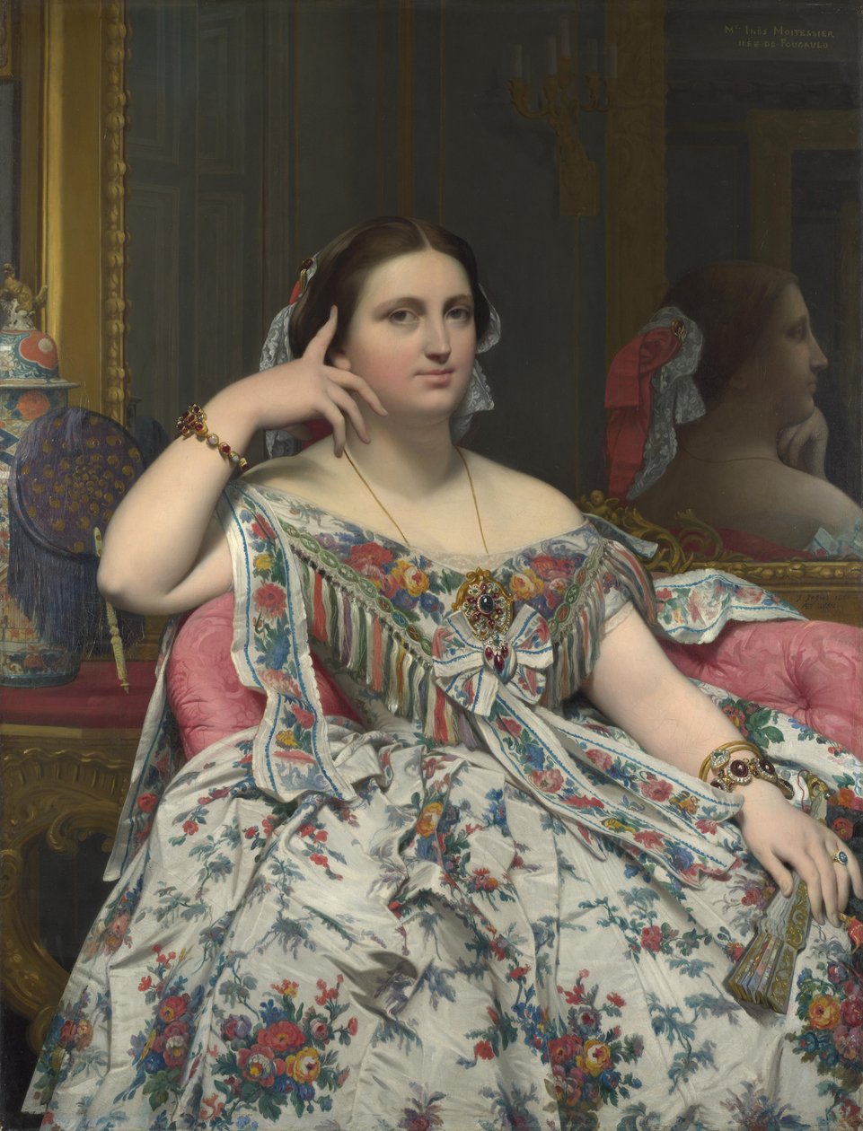 Fru Moitessier av Jean Auguste Dominique Ingres