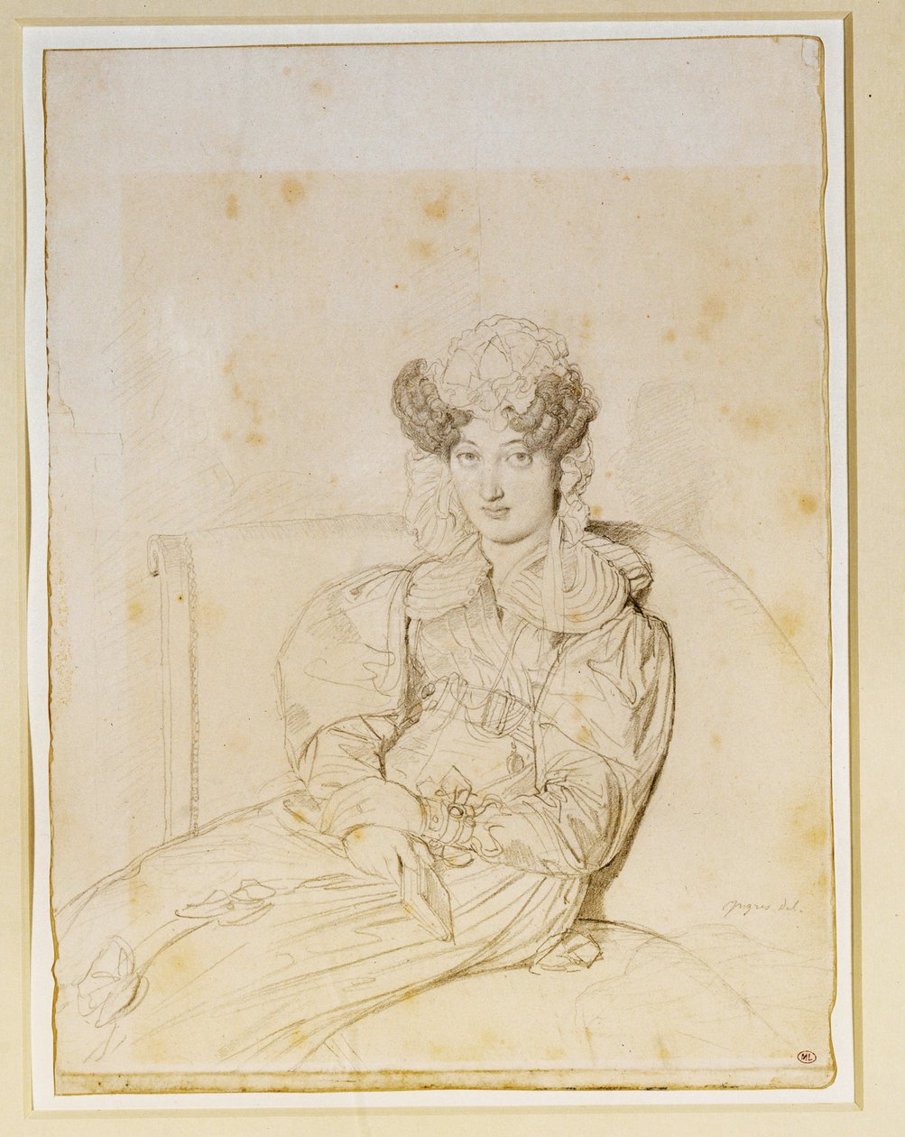 Marie Marcotte de Sainte Marie, svägerska till Marcotte ... av Jean Auguste Dominique Ingres