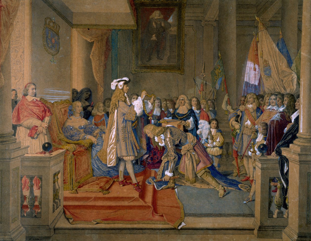 Marskalk Berwick tar emot av kung Filip V av Spanien Order of the Golden Fleece, 1864. av Jean Auguste Dominique Ingres