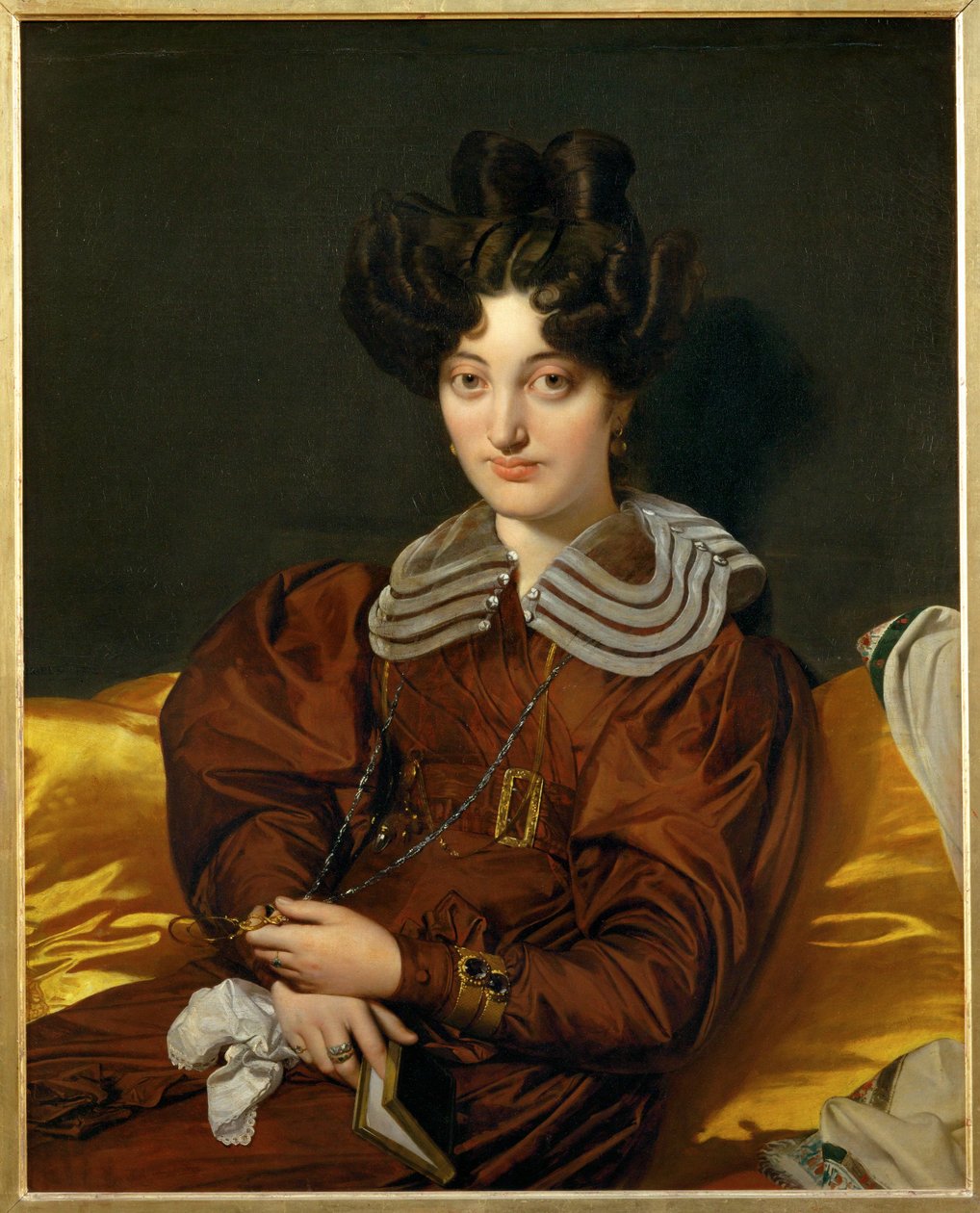 Mme Marcotte de Sainte-Marie Målad 1826, Salong 1827 ... av Jean Auguste Dominique Ingres