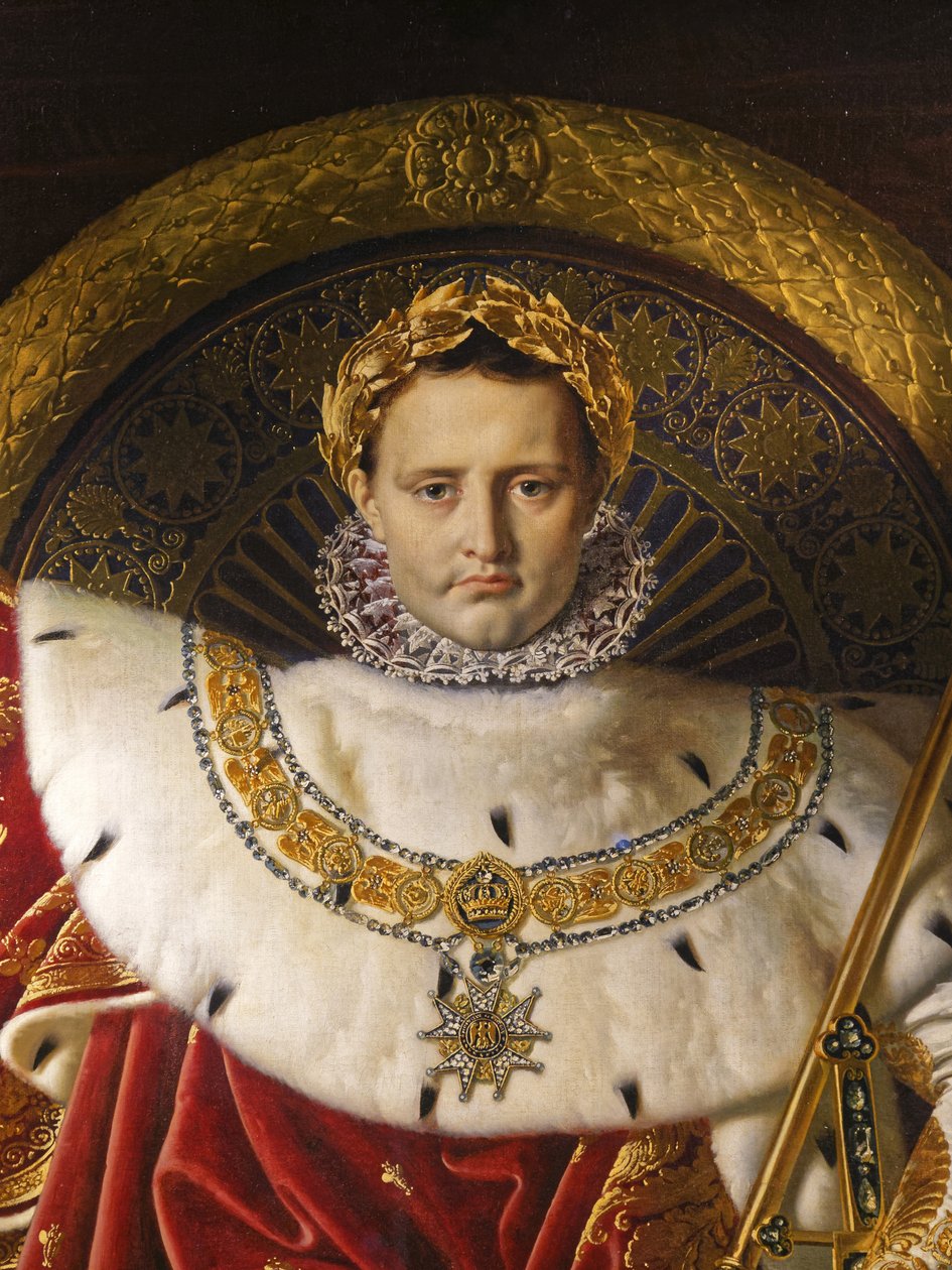 Napoleon I på den kejserliga tronen av Jean Auguste Dominique Ingres