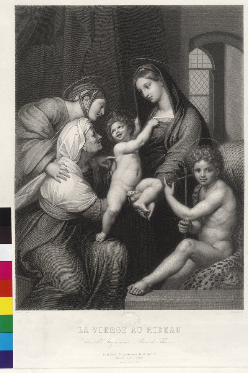 Målning av Raphael Santi Madonna dell