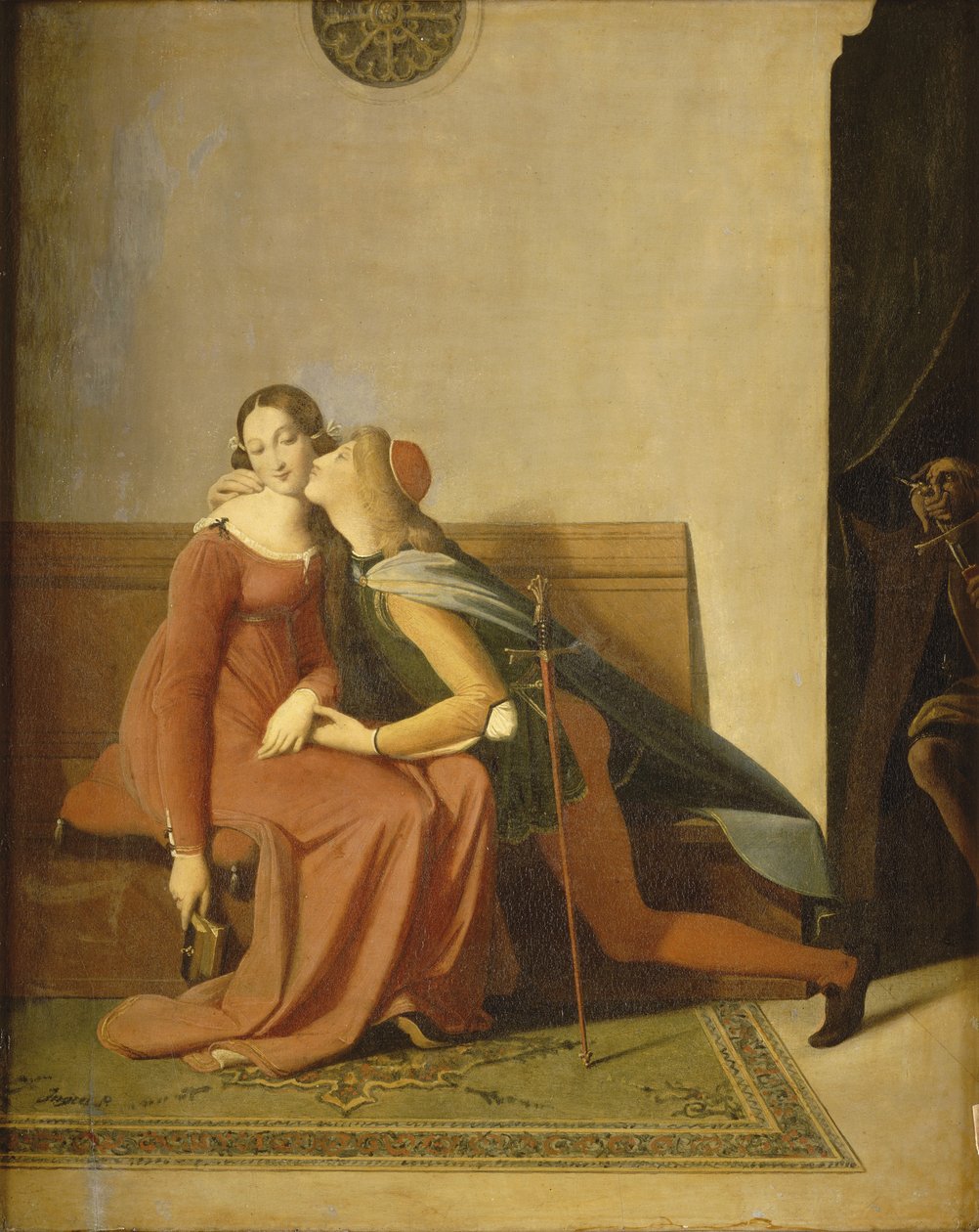 Paolo och Francesca av Jean Auguste Dominique Ingres