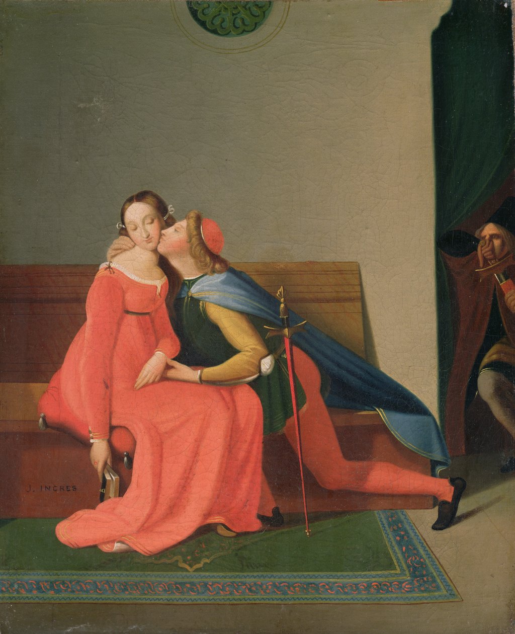 Paolo och Francesca av Jean Auguste Dominique Ingres