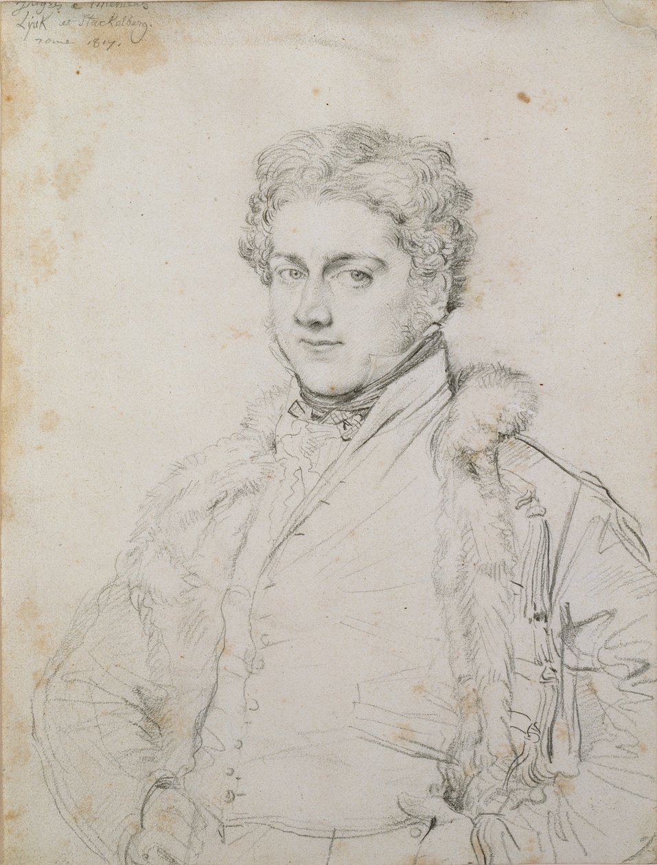 Porträtt av Charles Robert Cockerell, 1817 av Jean Auguste Dominique Ingres