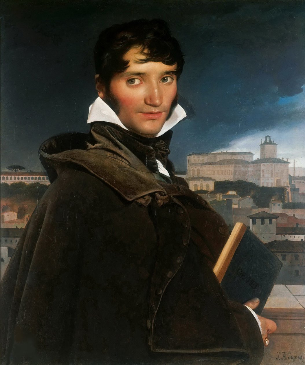 Porträtt av Francois-Marius Granet 1775-1849, 1807. av Jean Auguste Dominique Ingres