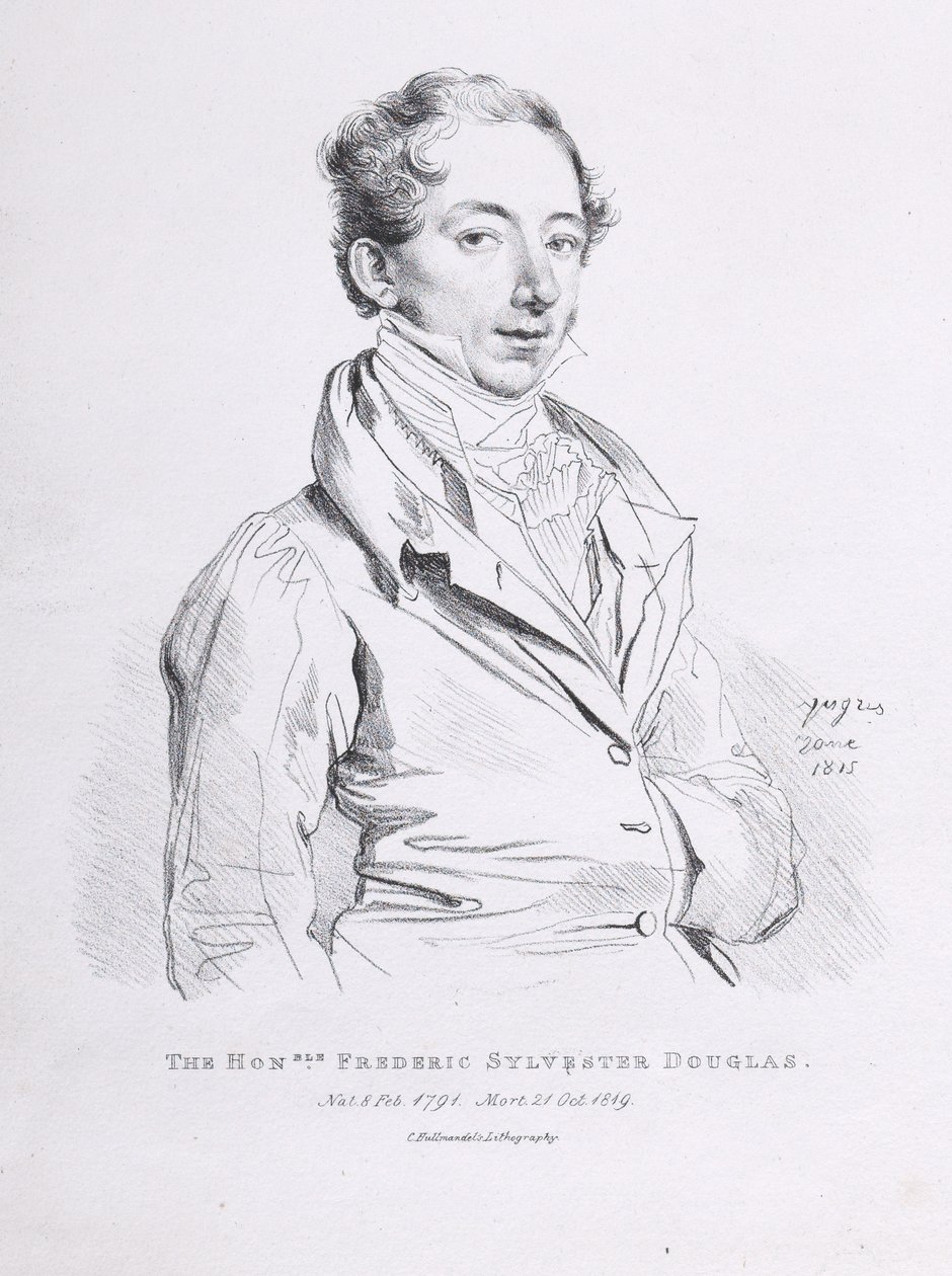 Porträtt av Frederick Sylvester Douglas av Jean Auguste Dominique Ingres