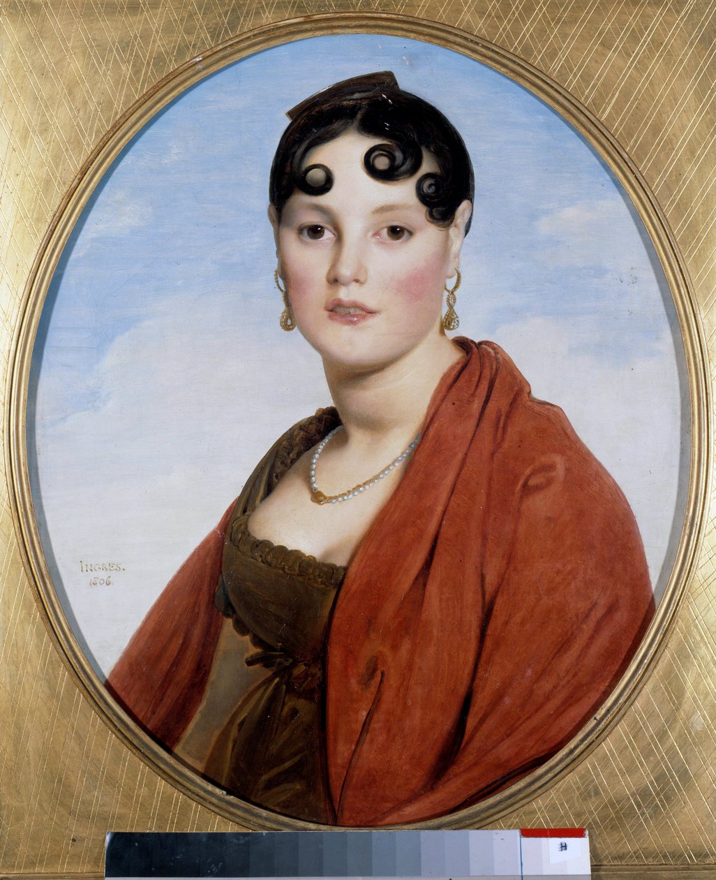 Porträtt av Madame Aymon kallad Belle Zelie. Målning av Jean Auguste Dominique Ingres (1780-1867) av Jean Auguste Dominique Ingres
