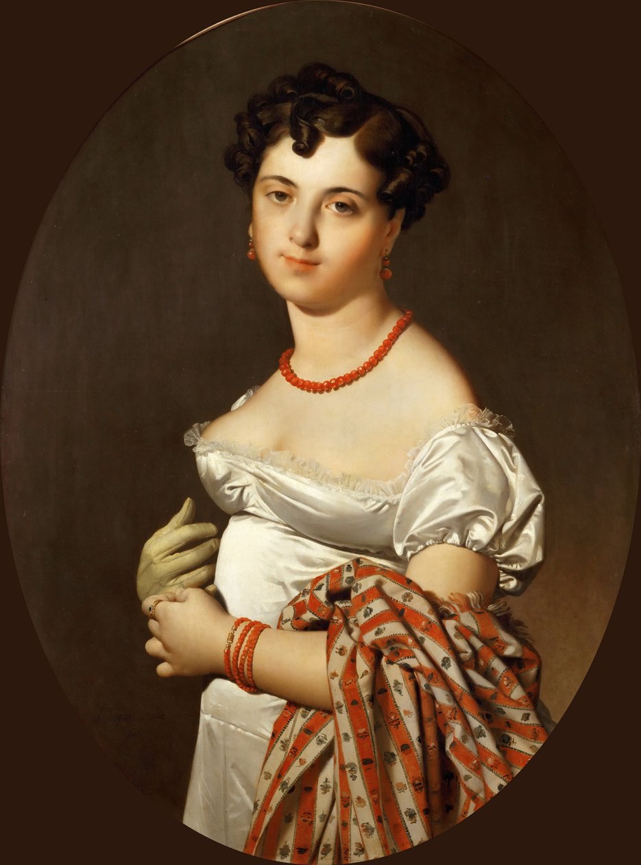 Porträtt av Madame Cécile Panckoucke, född Bochet av Jean Auguste Dominique Ingres