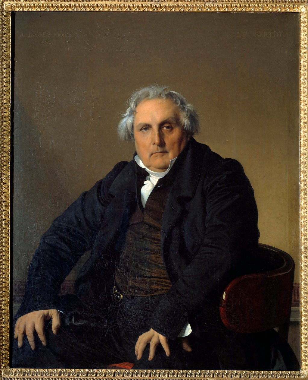 Porträtt av Monsieur Louis Francois Bertin (1766-1841) dit Bertin l