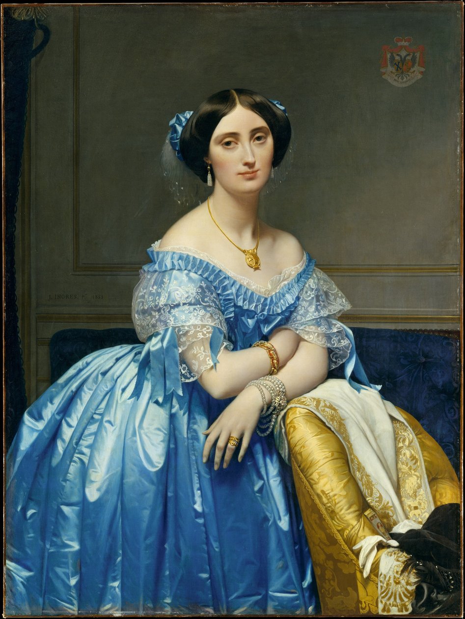 Porträtt av prinsessan Albert de Broglie av Jean Auguste Dominique Ingres