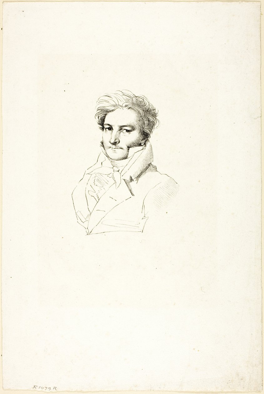 Porträtt av en man av Jean Auguste Dominique Ingres