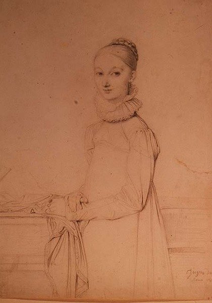 Porträtt av en ung flicka av Jean Auguste Dominique Ingres