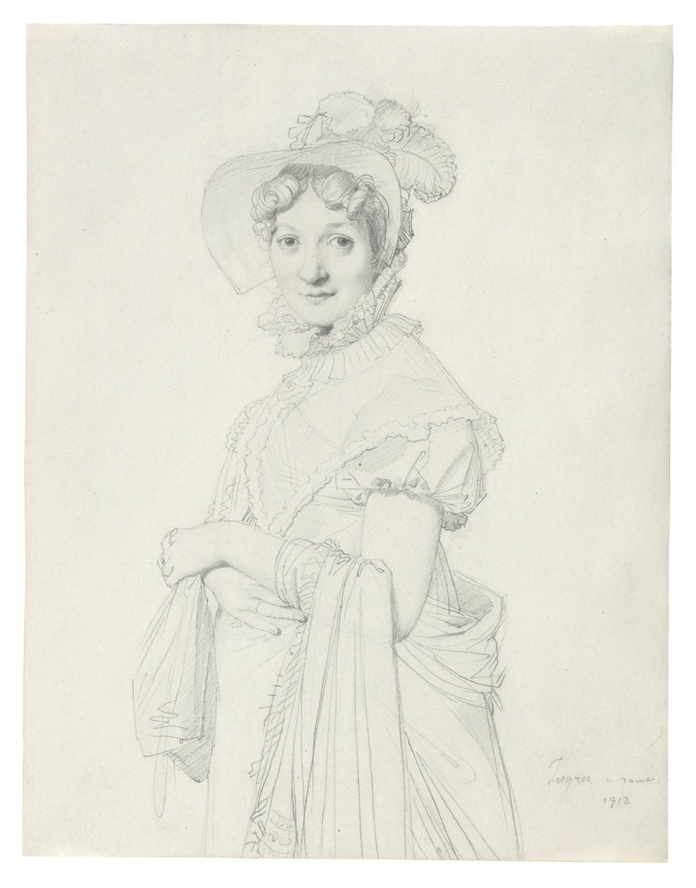 Porträtt av en ung kvinna av Jean Auguste Dominique Ingres