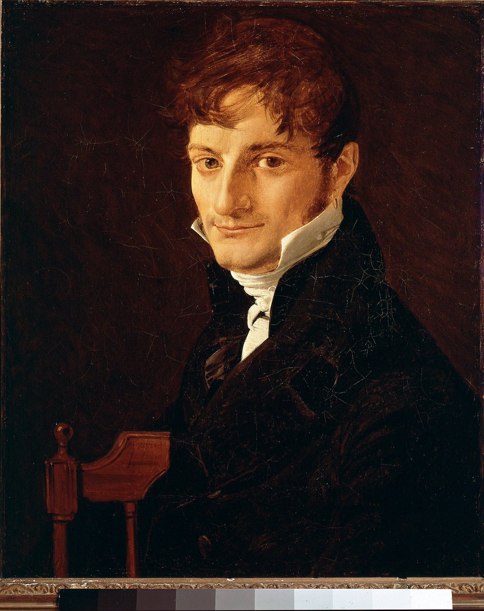 Porträtt av en medlem av familjen Belveze-Foulon (Belveze Foulon). Målning av Jean-Auguste-Dominique Ingres (1780-1867) (Jean-Auguste-Dominique Ingres) av Jean Auguste Dominique Ingres