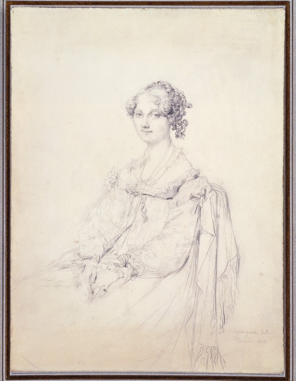 Porträtt av Hon. Mrs Fleetwood Pelew av Jean Auguste Dominique Ingres