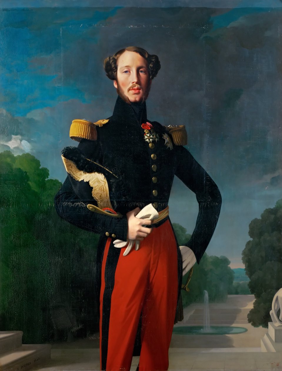 Prins Ferdinand Philippe, hertig av Orléans 1810-1842 av Jean Auguste Dominique Ingres