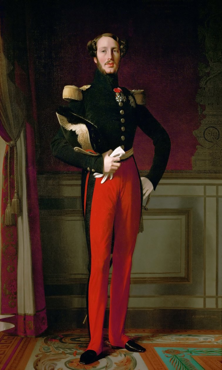 Prins Ferdinand Philippe, hertig av Orleans 1810-1842 av Jean Auguste Dominique Ingres