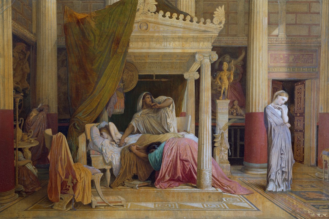 Stratonice eller Antiochos sjukdom av Jean Auguste Dominique Ingres (1780-1867) av Jean Auguste Dominique Ingres