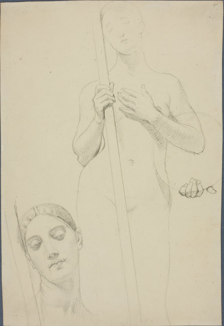 Studie av Jean Auguste Dominique Ingres