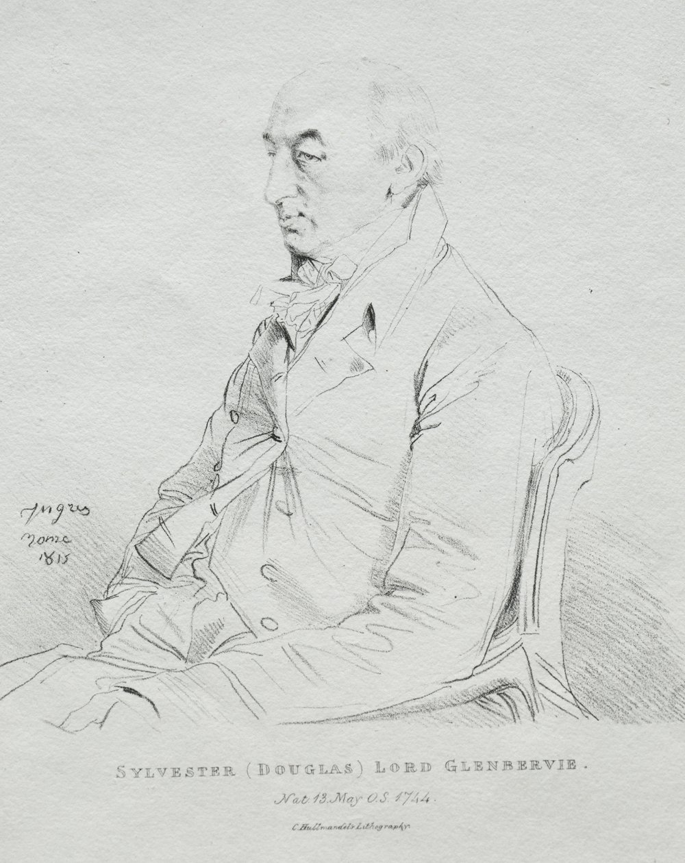 Sylvester Lord Glenbervie av Jean Auguste Dominique Ingres