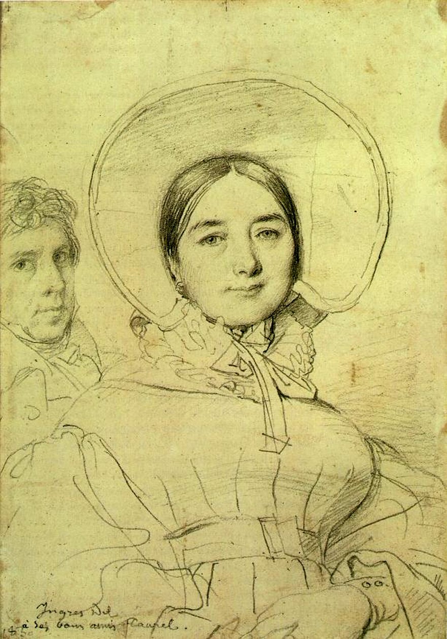 Konstnären och hans hustru, 1830 av Jean Auguste Dominique Ingres
