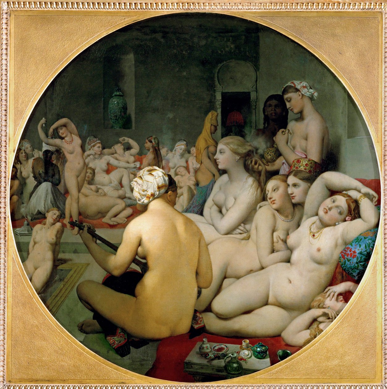 Det turkiska badet ... av Jean Auguste Dominique Ingres
