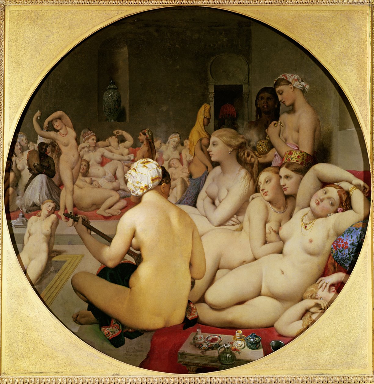 Det turkiska badet av Jean Auguste Dominique Ingres
