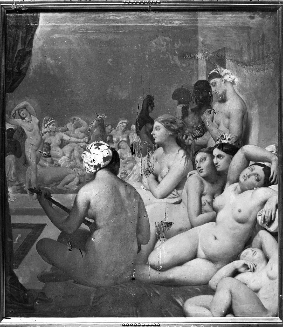 Turkiska badet, 7 oktober 1859 av Jean Auguste Dominique Ingres