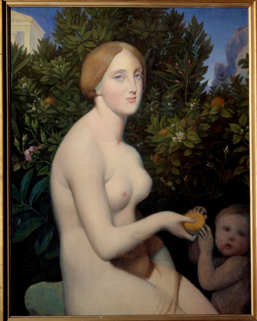 Venus a Paphos, porträtt av Madame Balay (1833 - 1901). Målning av Jean Auguste Dominique Ingres (1780-1867), målning färdig av Alexandre Desgoffe (1805-1882) av Jean Auguste Dominique Ingres