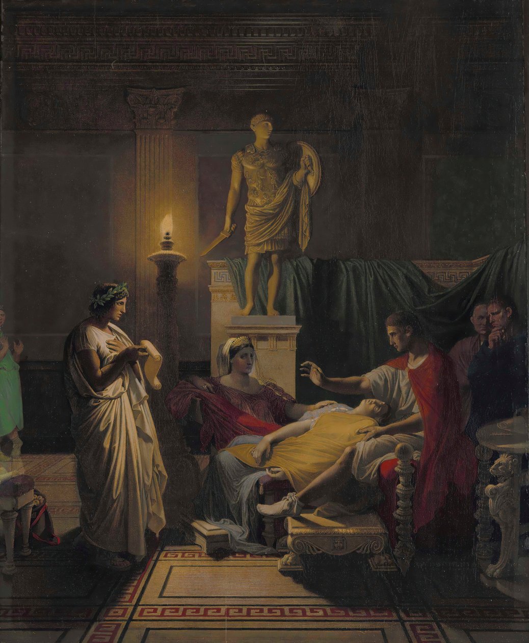 Vergilius läser från Aeneiden, 1864. av Jean Auguste Dominique Ingres