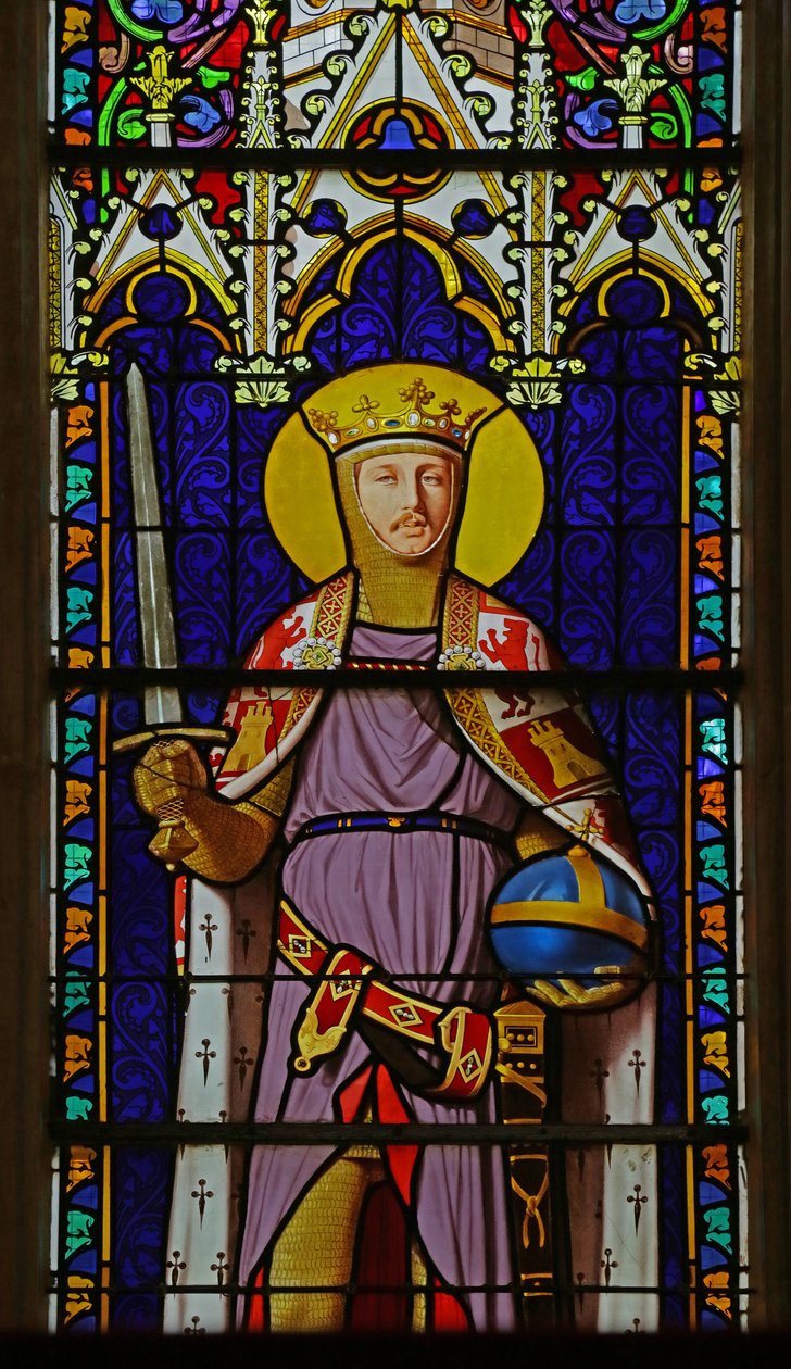 Fönster som visar Saint Ferdinand (porträtt av prins Ferdinand d