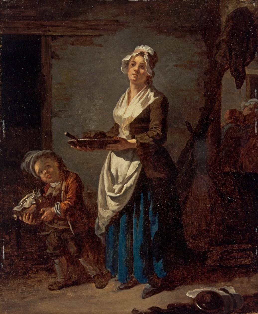 En köksbiträde & en köksbiträde av Jean Baptiste (1728 1806) Charpentier