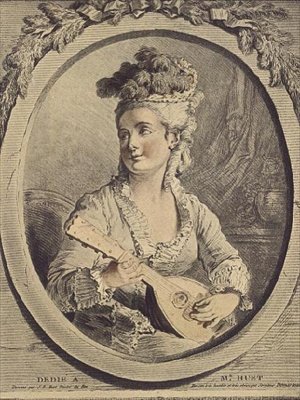 Madame Huet, gravyr av Gilles Demarteau av Jean Baptiste (after) Huet