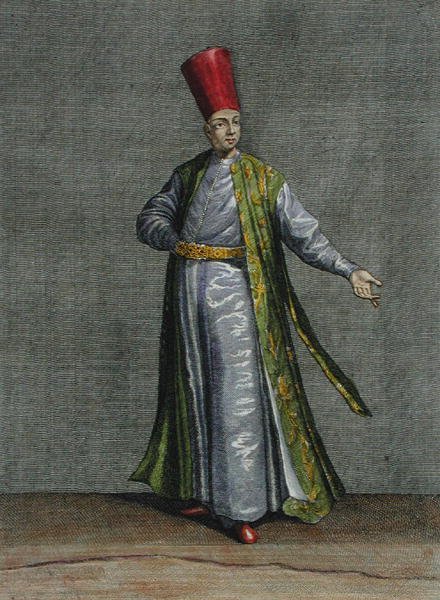Le Capi-Aga, tavla 5 från "Recueil de Cent Estampes representant differentes Nations du Levant tirees sur les Tableaux Peints d