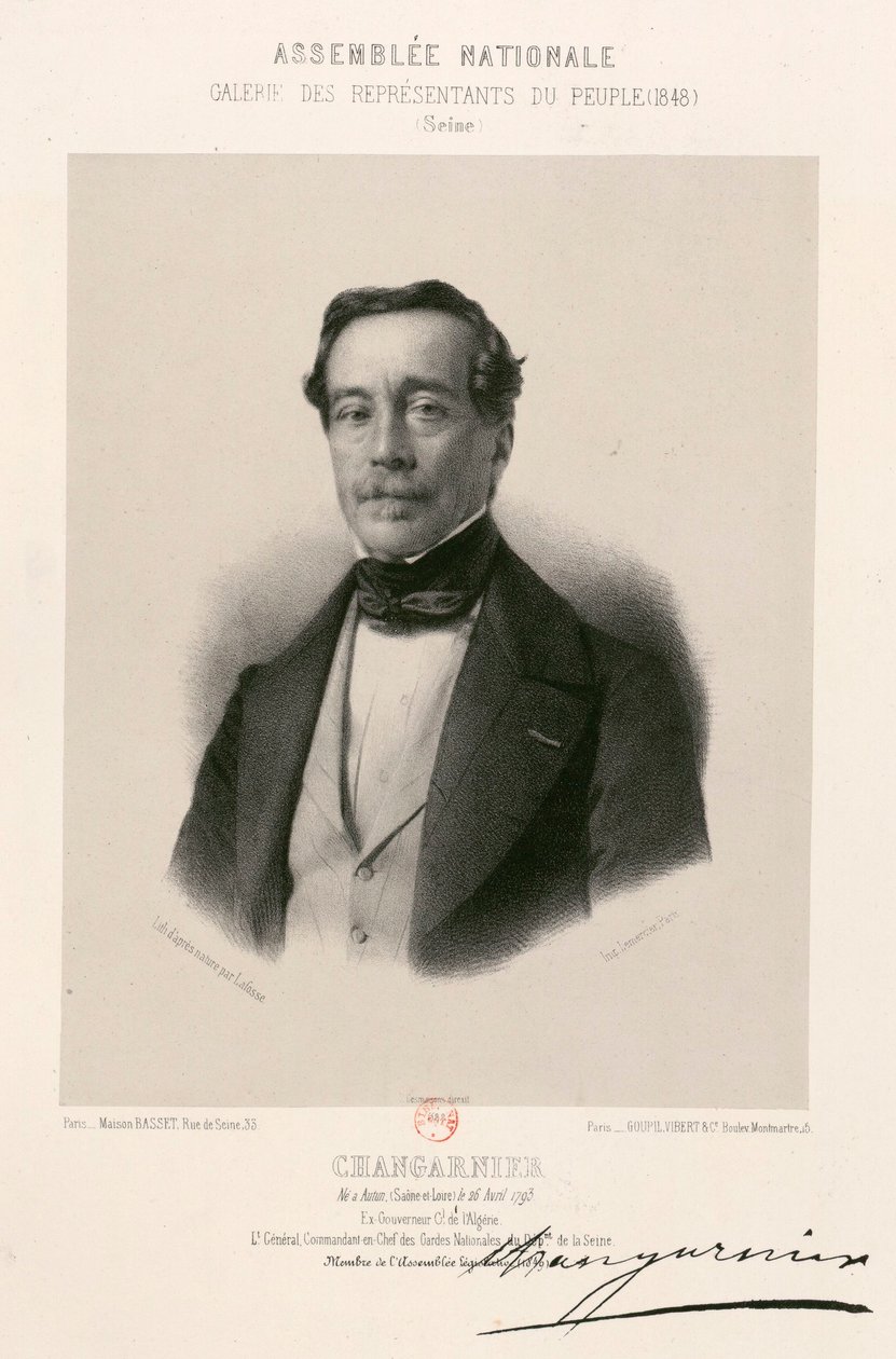 Nationalförsamlingen, galleriet för folkets representanter - Nicolas Changarnier av Jean Baptiste Adolphe Lafosse